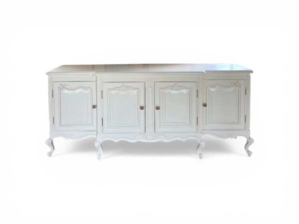 Elegant carved sideboard with antique finish