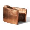 Industrial copper armchair aviation style