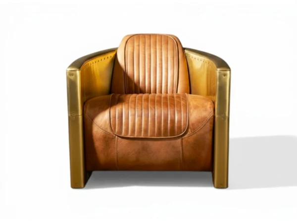 Aviator Brass Armchair luxury design
