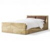 Industrial style brass bed design