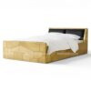 Aircraft inspired brass finish bed