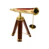 Vintage brass telescope decorative piece