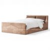 Designer aviator bed with headboard