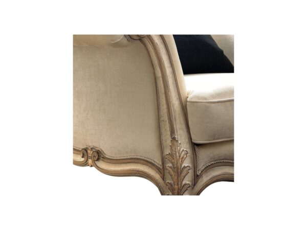Plush antique armchair for living room