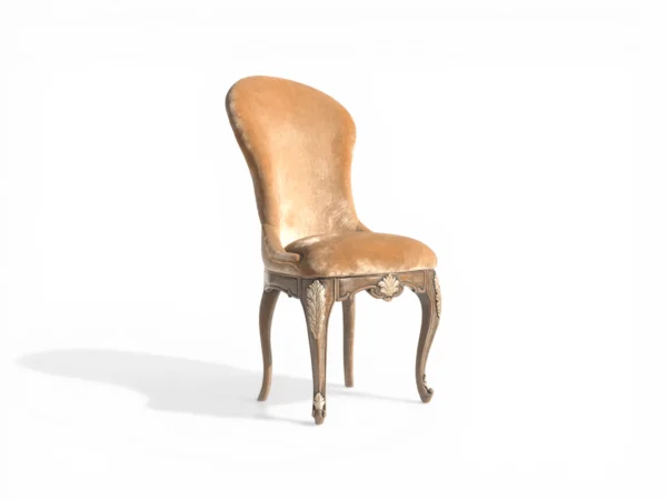 French style upholstered accent chair