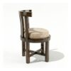 Elegant dining chair with curved back