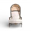 French canopy chair with high back design