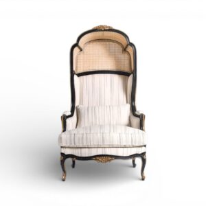 French canopy chair with high back design