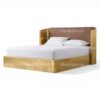 Industrial style brass aviator bed
