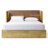 Premium aviator bed with leather headboard
