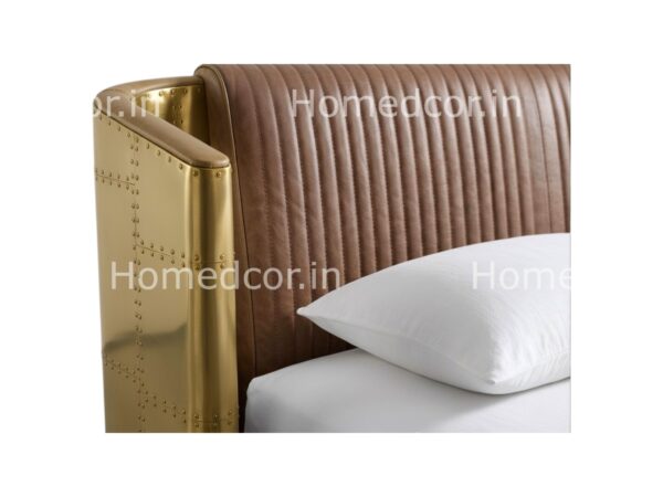 Luxury metal clad aviator bed frame