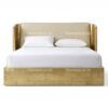 Brass aviator grande bed with rivet detailing