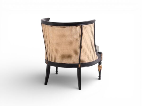 French style caned armchair design