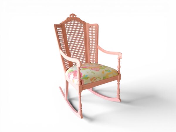 Blush Cane Rocking Chair elegant design