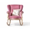 plush rocking chair with high back support