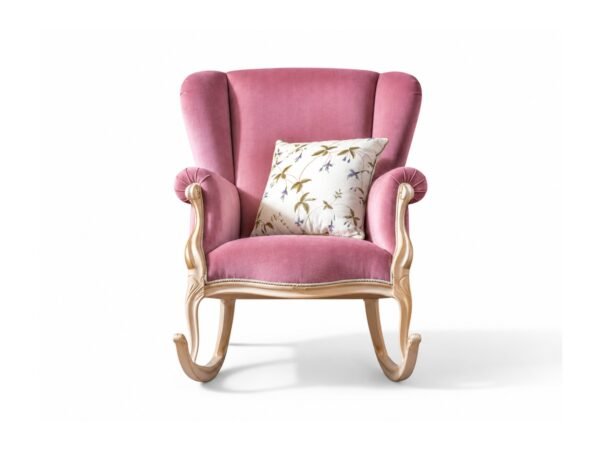 plush rocking chair with high back support