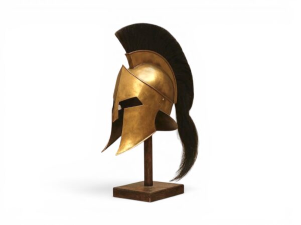 Handcrafted metallic Spartan Warrior Helmet