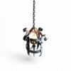 Antique Iron Pendant Lamp with wrought iron frame