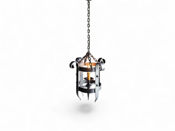 Vintage hanging iron pendant light