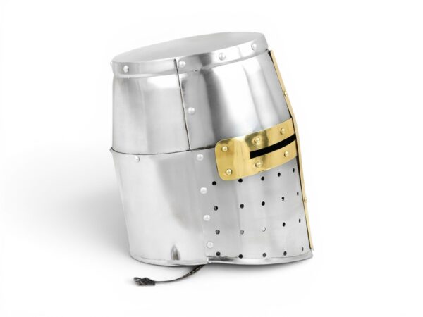 Metallic Knight Armour Helmet for luxury interiors