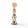 floor lamp with display shelves
