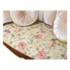 Luxury Rococo style sofa with floral upholstery