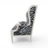 Luxury wingback chair handcrafted in teakwood