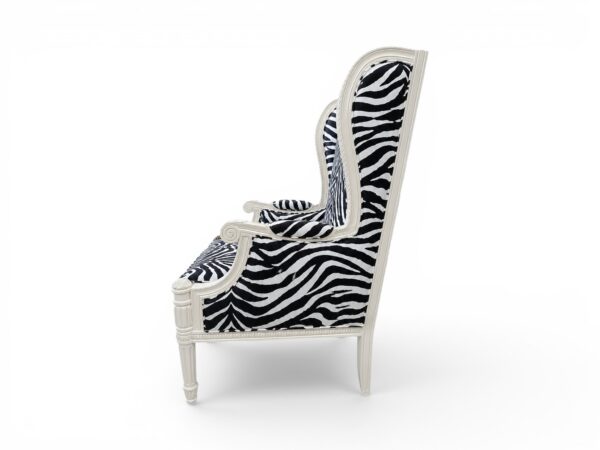 Luxury wingback chair handcrafted in teakwood