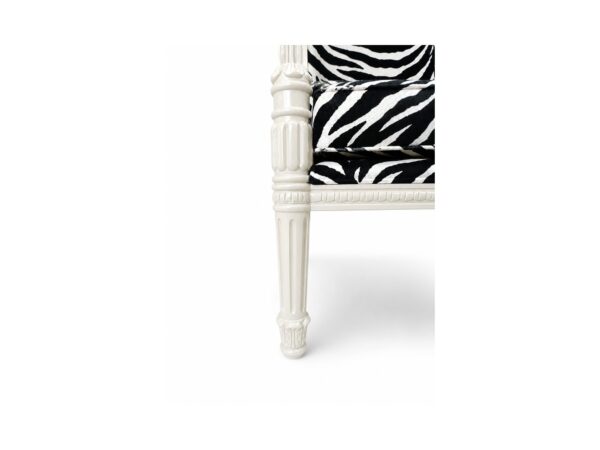 Luxury accent chair with high winged back
