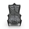 Premium wing chair with ornate detailing