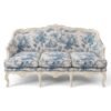 Baroque Blossom Sofa in white matte finish