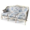 Luxury handcrafted teakwood baroque sofa