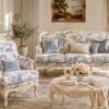 Elegant French baroque style sofa set