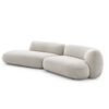 Luxury Italian style sofa with soft curved silhouette