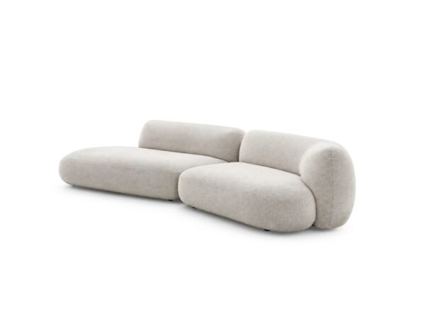 Luxury Italian style sofa with soft curved silhouette