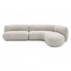 Luxury Italian style curved lounge sofa