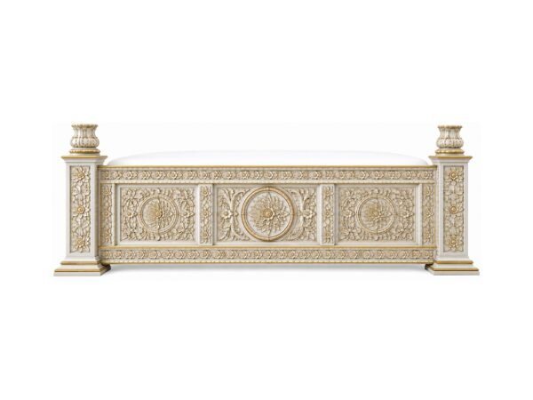 Premium teakwood bed for luxury interiors