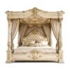 French Palace Royal Bed in white matte finish