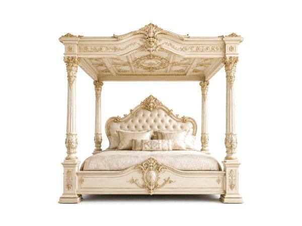 Handcrafted premium teakwood French palace bed