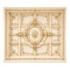 White French style bed with ornate headboard