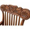 Floral carved luxury rocking chair