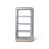 Aviator Bookcase with aluminium-clad frame
