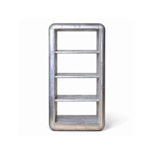 Aviator Bookcase with aluminium-clad frame